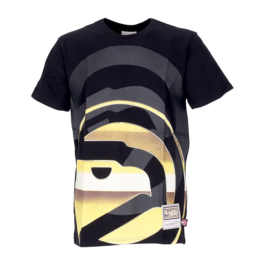 Big Face Men's T -shirt 4.0 Tee Hardwood Classics Atlhaw Black / Original Team Colours