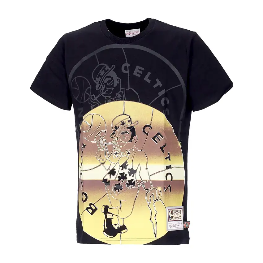 Big Face Men's's's T -shirt 4.0 Tee Hardwood Classics Bossel Noir / Original Team Colours