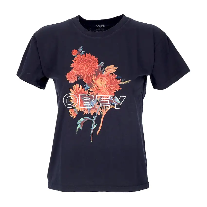 Bouquet féminin Shepard Organic Vintage Tee Off Black T -Shirt