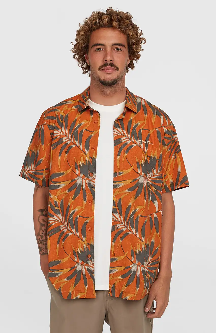 Chemise Print | Orange Dipped Leaves