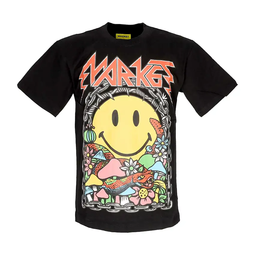 Iron Market Tee x Smiley Black T -shirt