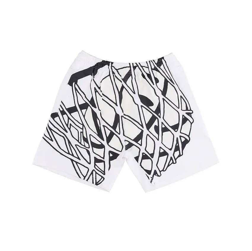 Pantalon court costume de smiley pour hommes dans le net short UV x smiley blanc