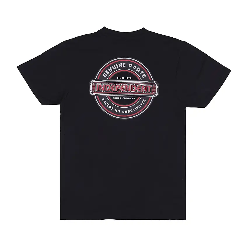 Acceptez aucun sous-substitut Tee Black T -shirt