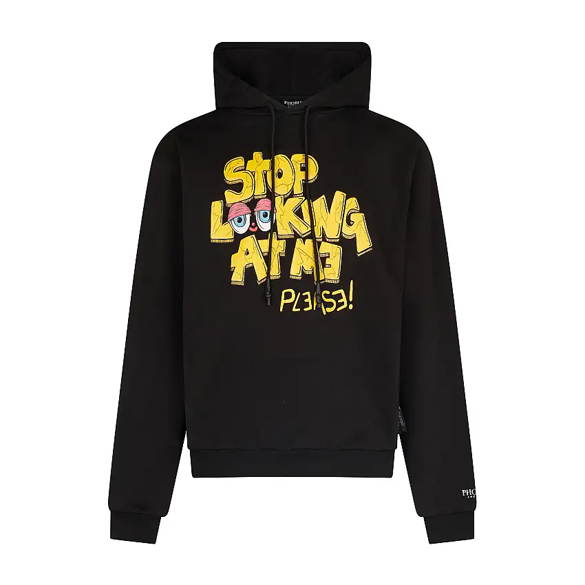 Sweat-shirt léger Hood's Hood TDC s'il vous plaît avoir un sweat à capuche x testa di chezzo noir