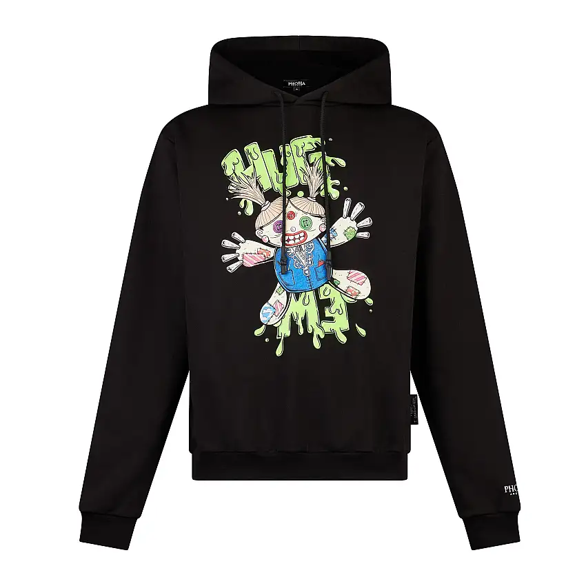 Sweat-shirt léger Hood's Hood TDC Hug Print Hoodie x Testa di Chezzo Black