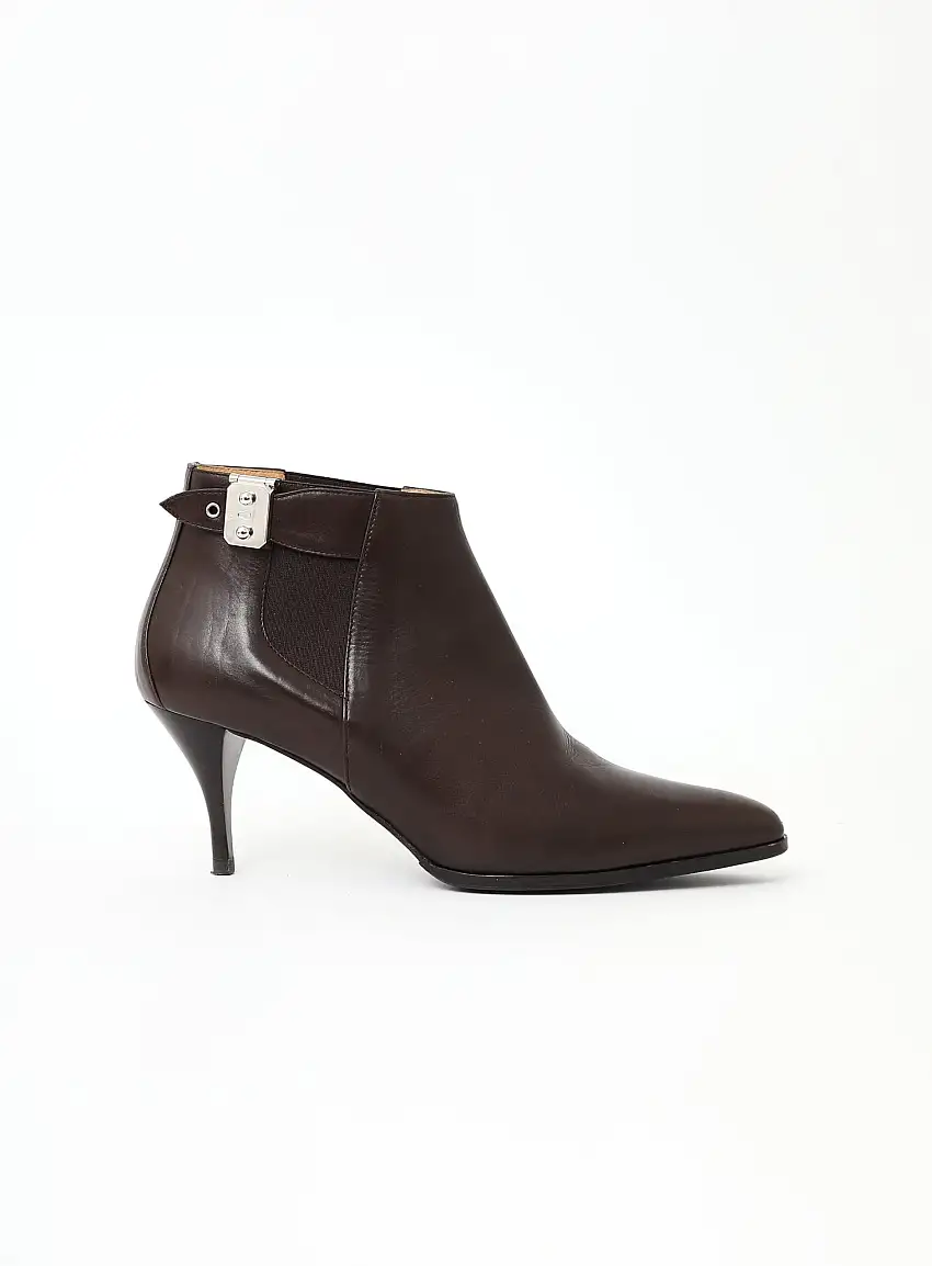 Bottines à Boucle en Cuir | Authentique & Vintage