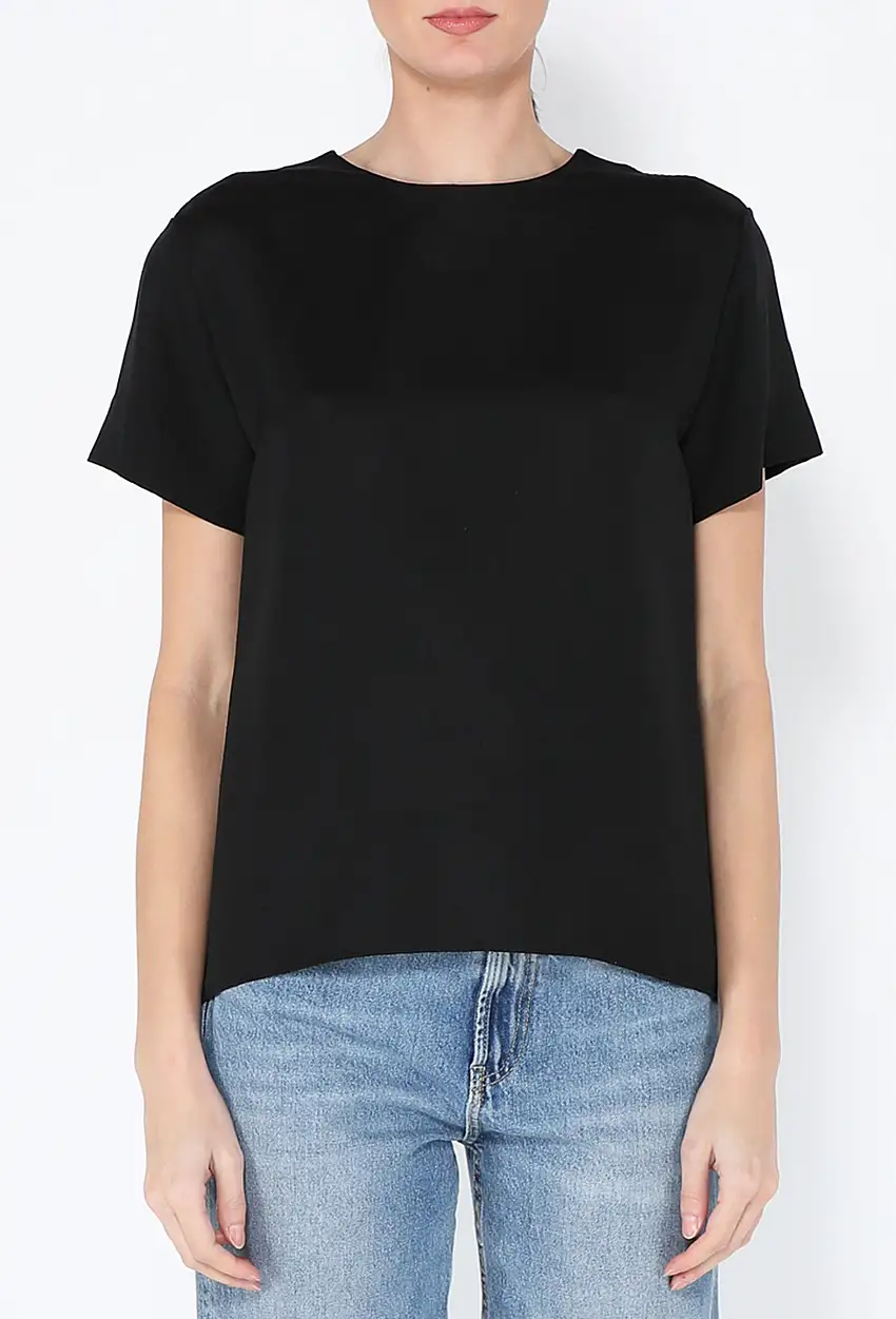 Blouse à col crêpé en crêpe de soie - Céline