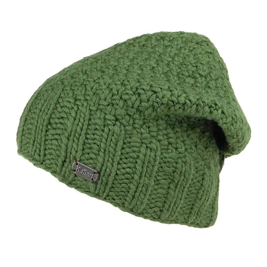 Bonnet Boutonné vert KUSAN