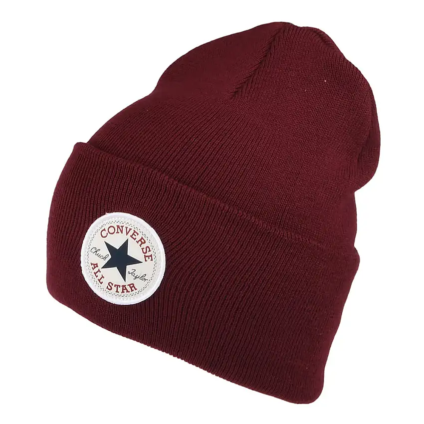 Bonnet à Revers Large Chuck Taylor bordeaux CONVERSE