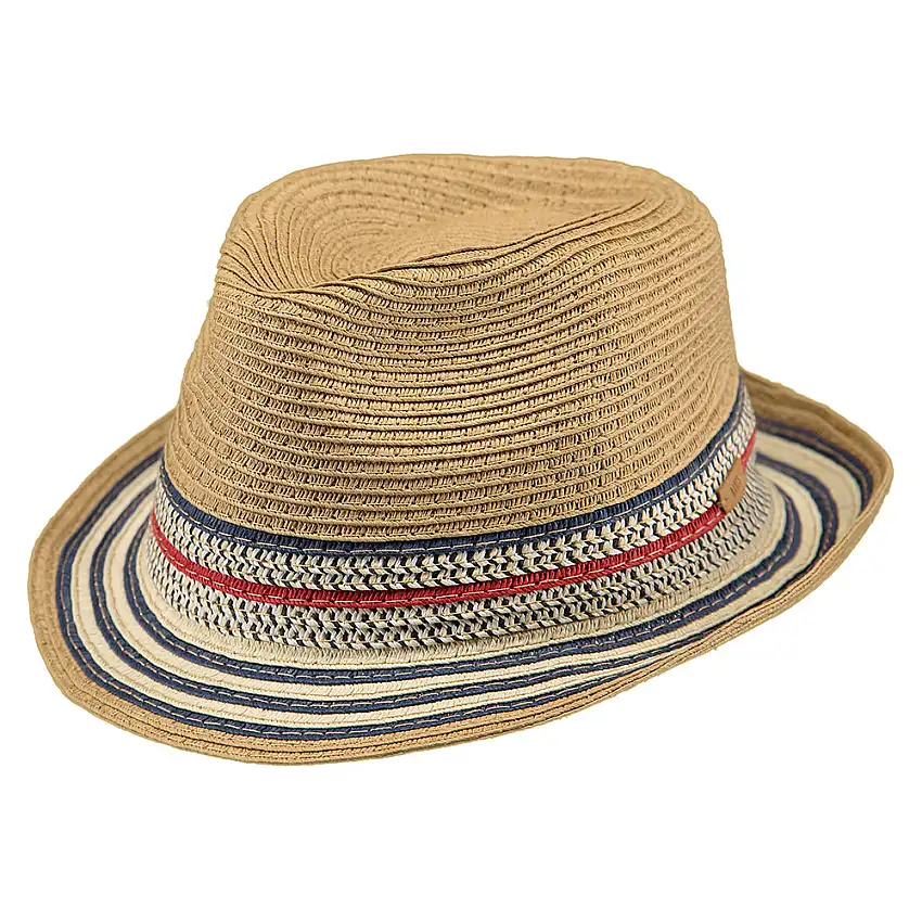 Chapeau Trilby Enfant en Paille Hare marron clair BARTS