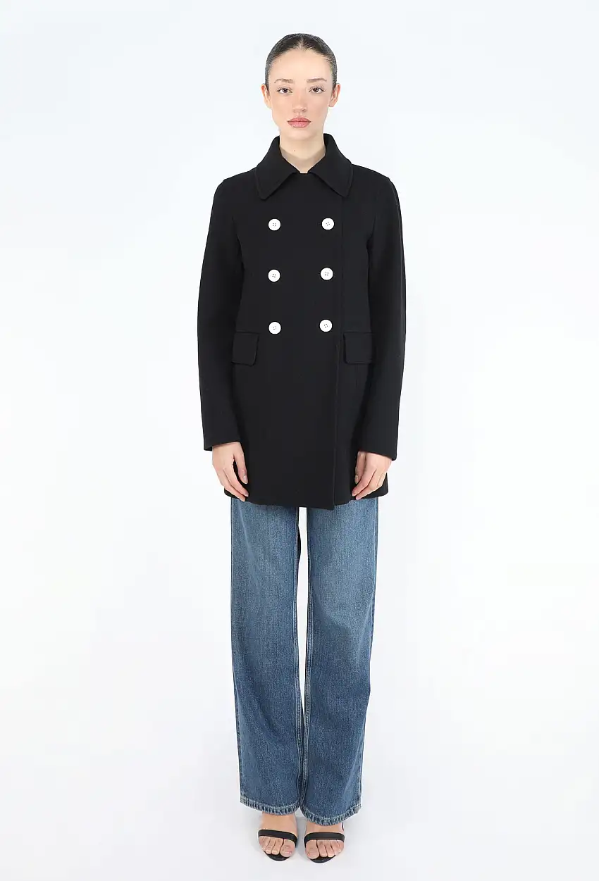 2016 Caban à Boutons Contrastés - Céline