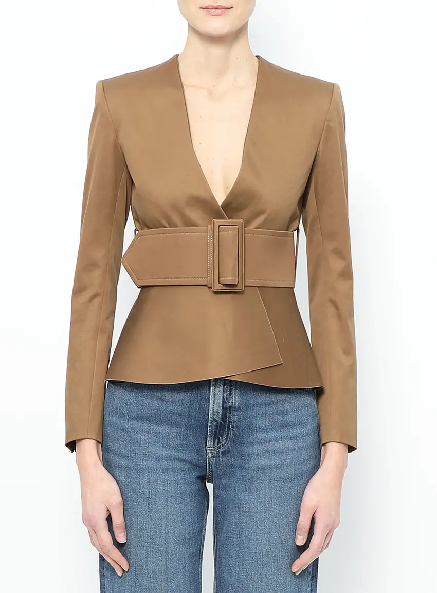 Veste Péplum Ceinturée | Authentique & Vintage