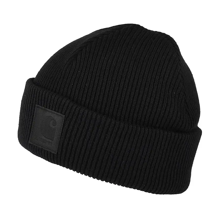 Bonnet Marin en Coton Côtelé Milo noir CARHARTT WIP