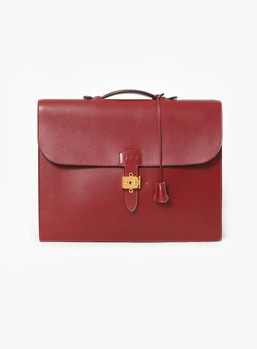 '90s Sac à Dépêches Box Rouge H | Authentique & Vintage