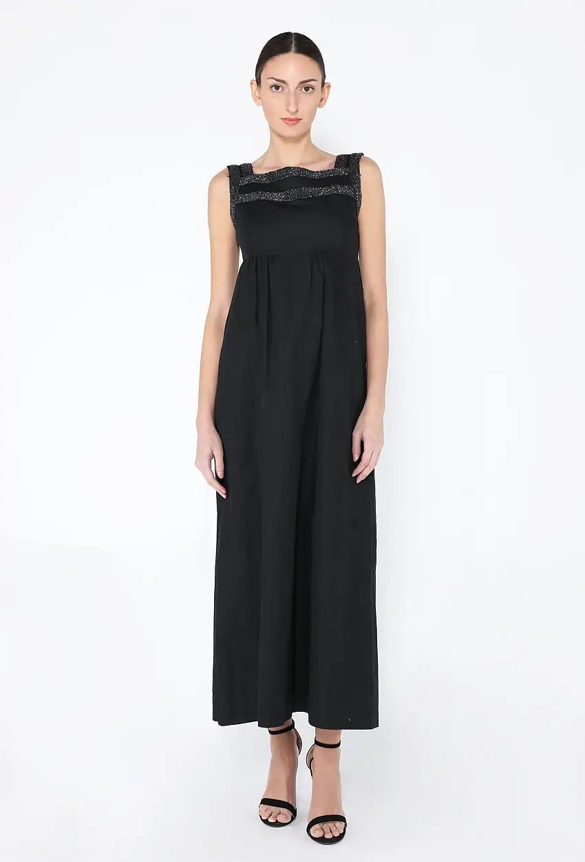 '70s Robe longue perlée - Saint Laurent