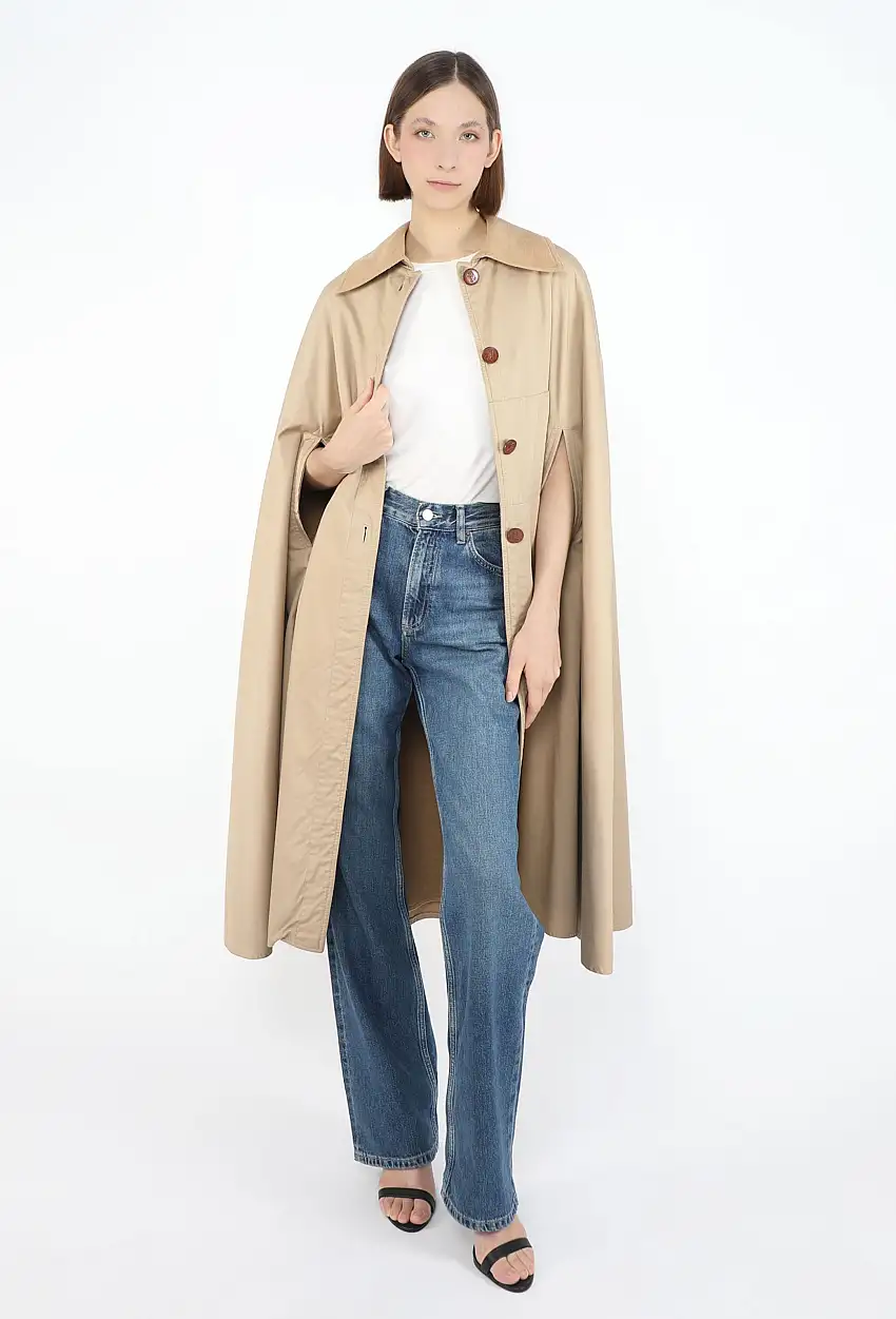 '70s Cape Calèche Gabardine - Céline