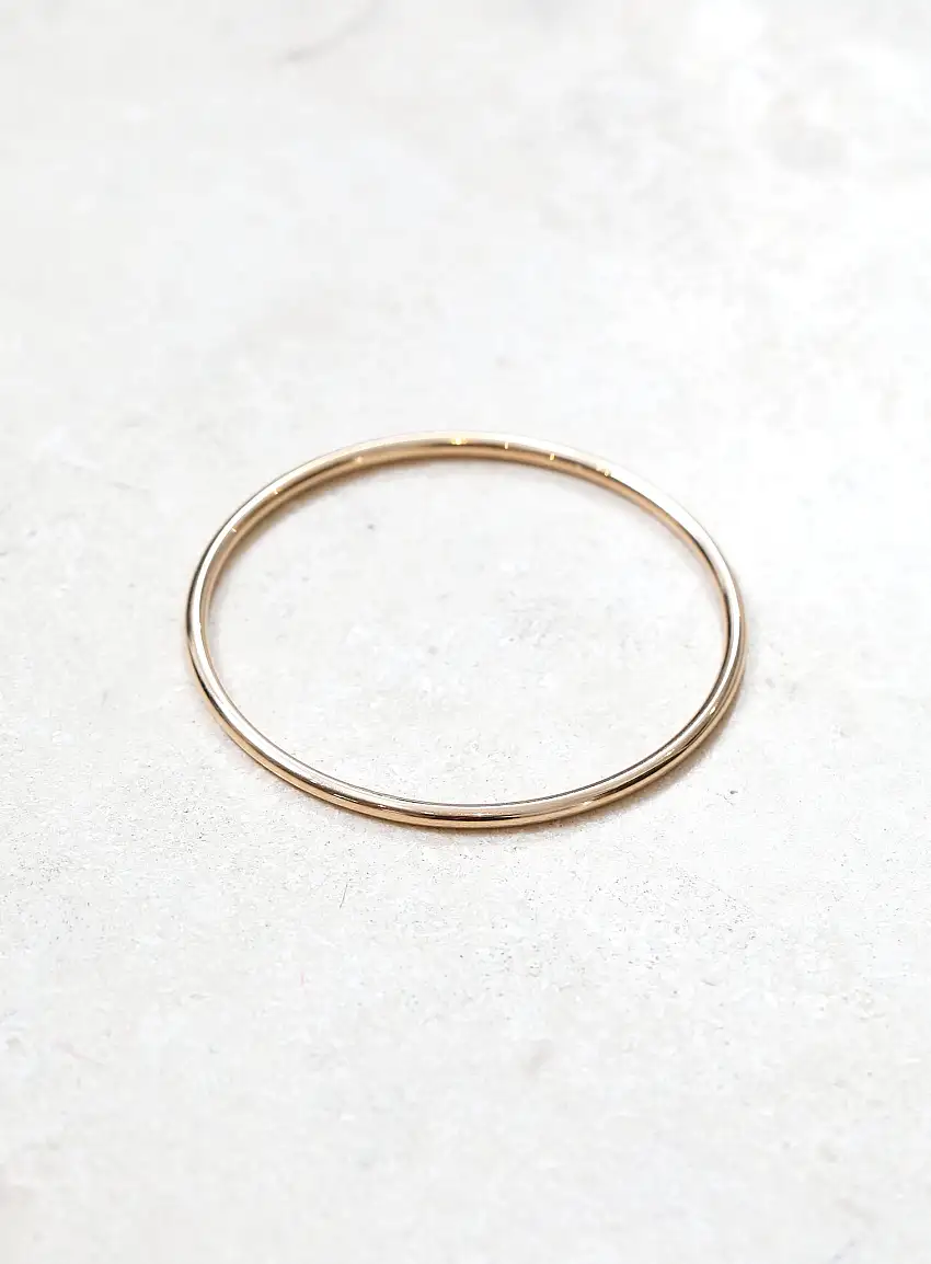 Bracelet Jonc Vintage en Or Jaune 18k – Années 1950–1960 - Bijoux Vintage