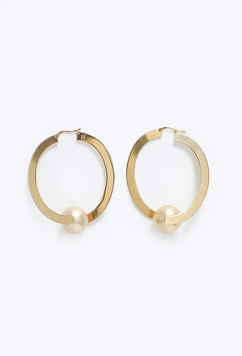 2014 Boucles d'Oreilles Perles Anneau - Céline