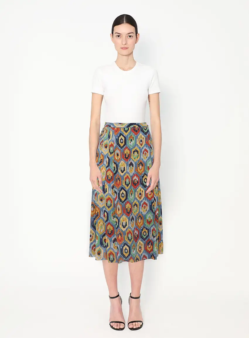 '70s Jupe Enveloppante Ikat | Authentique & Vintage