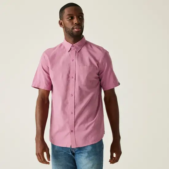 Chemise à manches courtes Loran pour homme | Rose