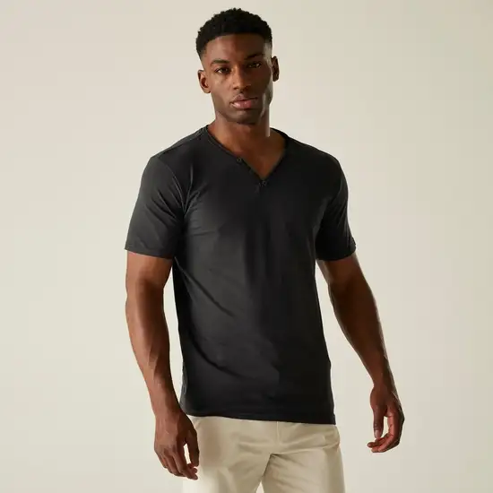Chemise à manches courtes Dewi pour homme | Gris foncé
