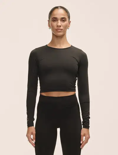 Graphic Crop Long Sleeve - Hauts courts