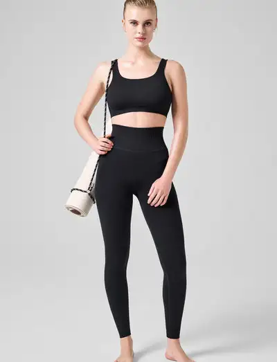 Scallop High Waist Seamless Tights - Seamless tights