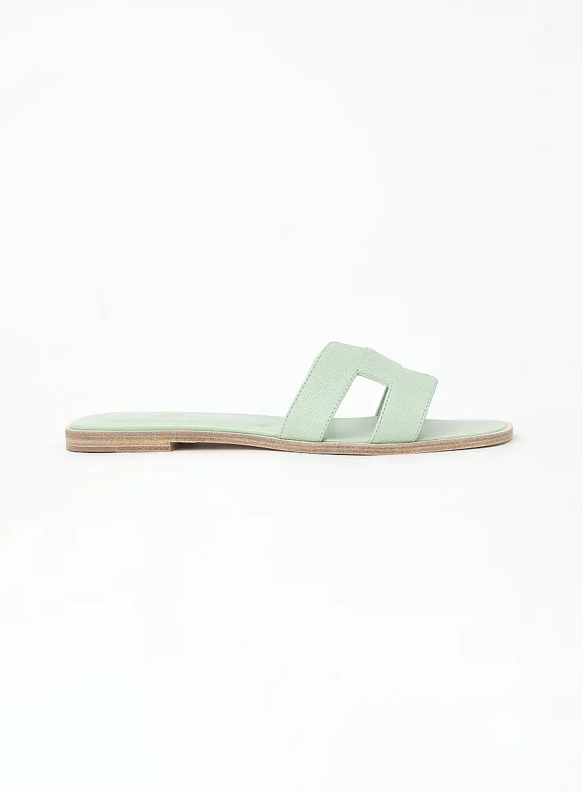 2023 Sandales en Cuir Jade Oran - Hermès