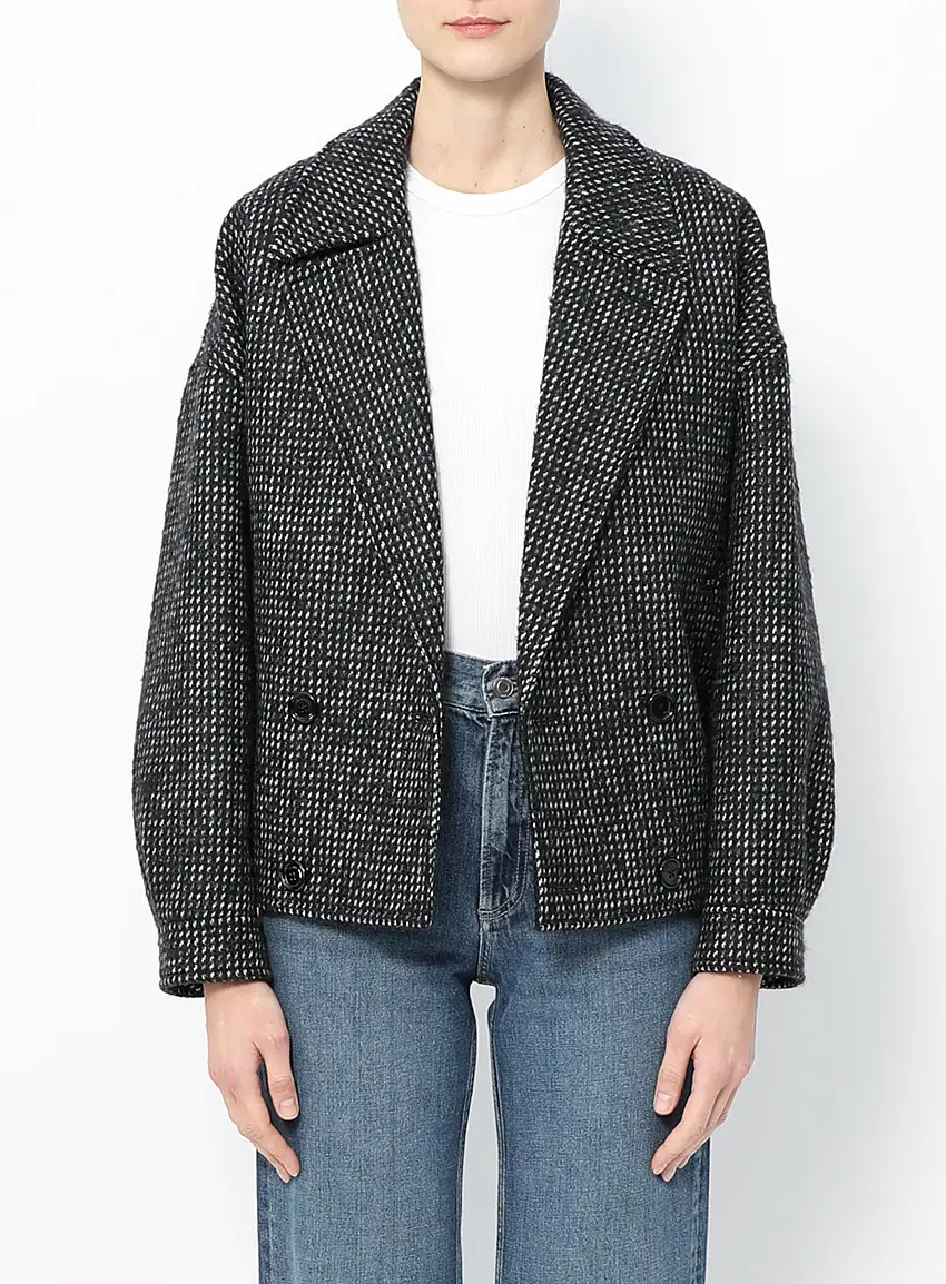 Veste en Laine à Double Boutonnage | Authentique & Vintage