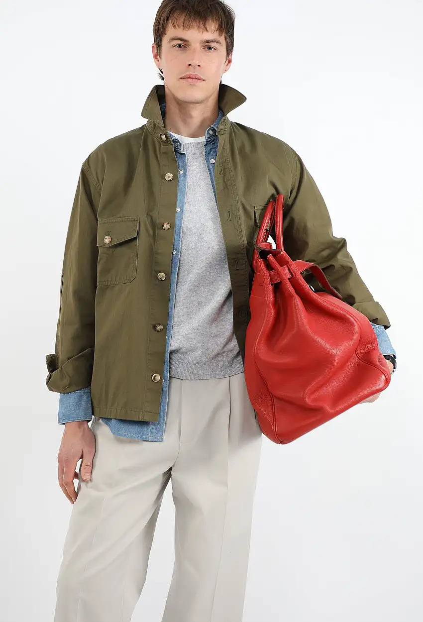 2024 Surchemise Cargo en Coton - Saint Laurent