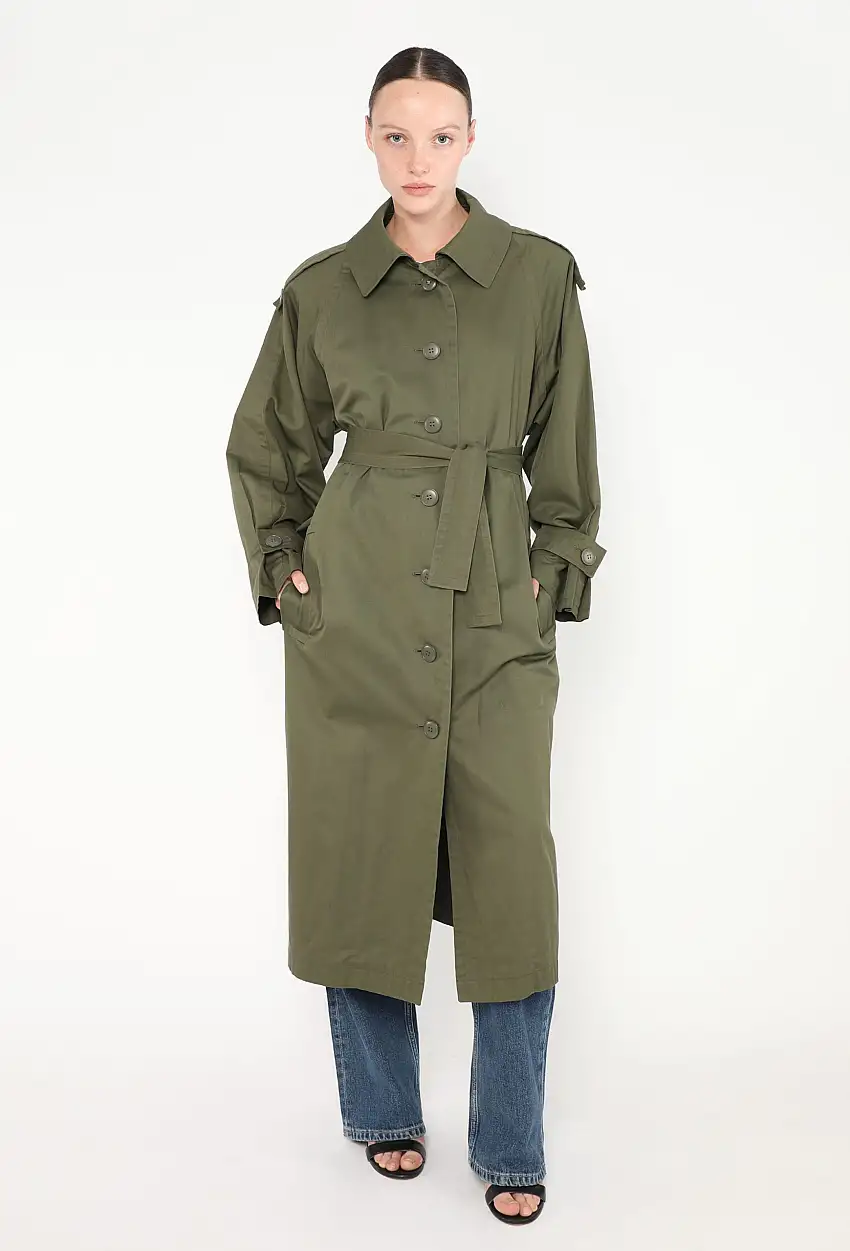 '70s Trench Classique Ceinturé | Authentique & Vintage