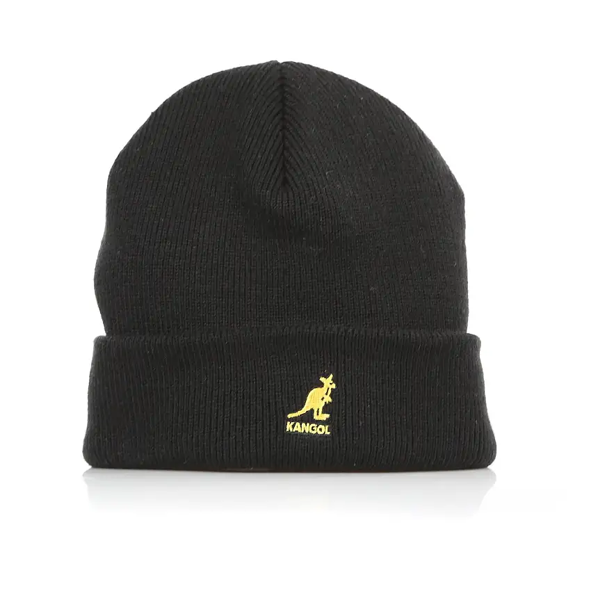 Chapeau masculin acrylique enracineux noir / or