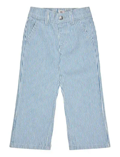 Y/D TWILL PANT W. WIDE LEG AND EMBROIDERY - Pantalons larges