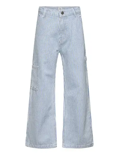 Y/D STRIPE TWILL CARGO PANTS W. ADJ. WAIST - Bas