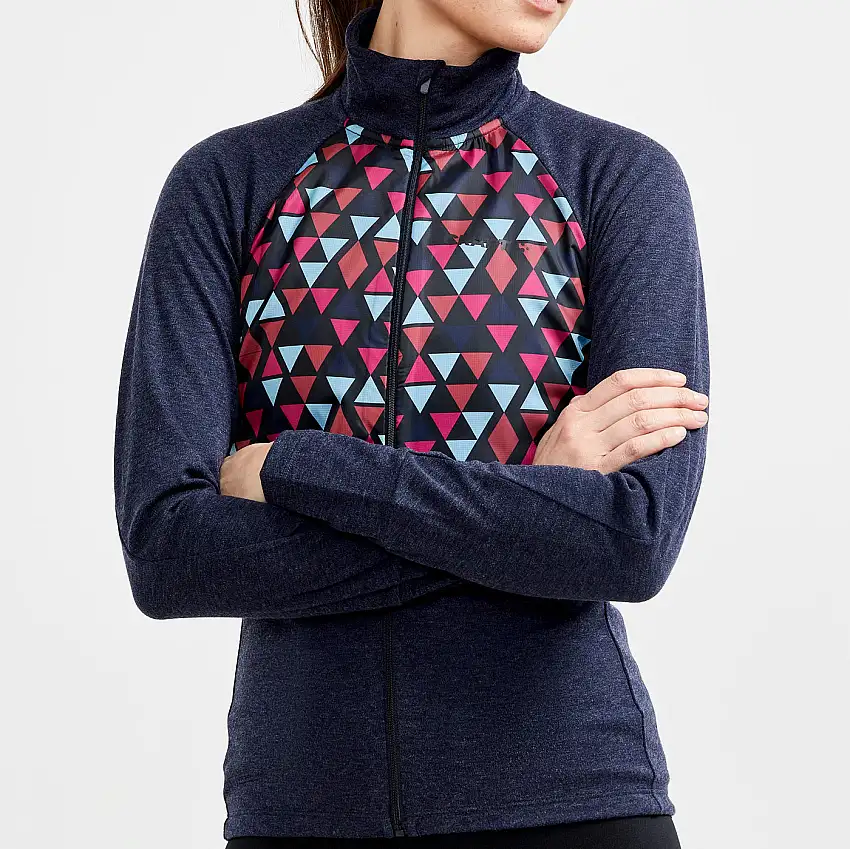 Maillot manches longues femme Craft ADV Bike Subz Wool - Bleu