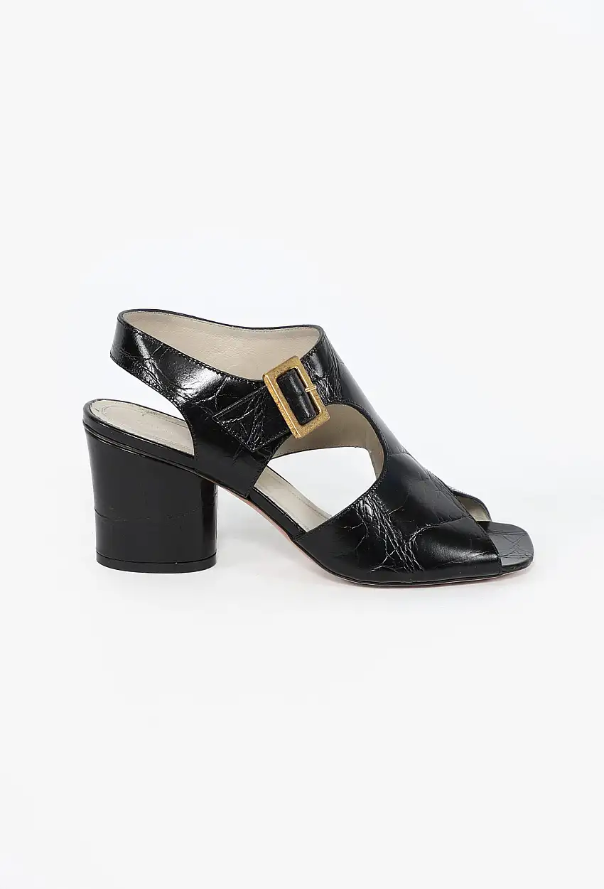 2013 Mules en cuir gaufré - Céline