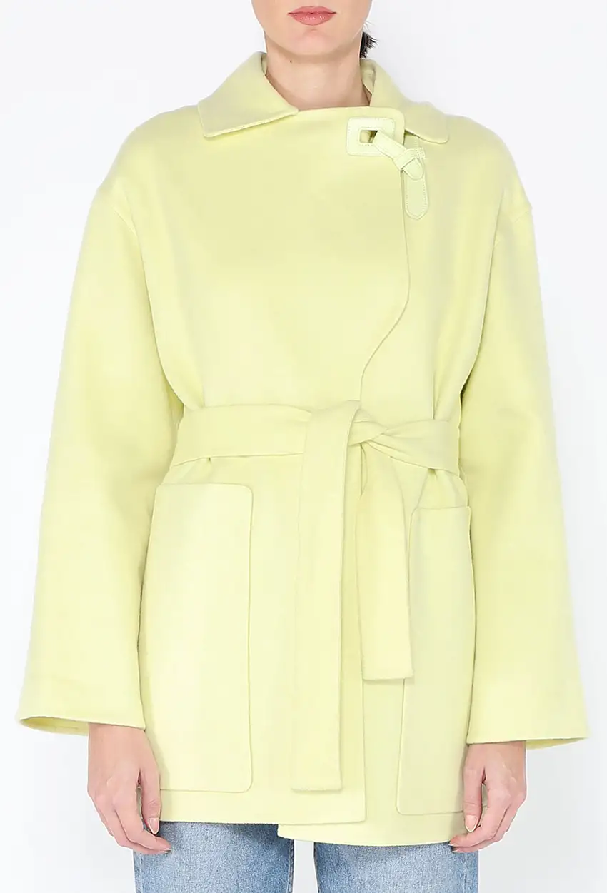 2024 Manteau en cachemire ceinturé Juane Acide - Hermès
