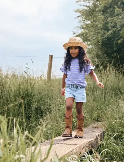 Denim Shorts Heart - Short en jeans