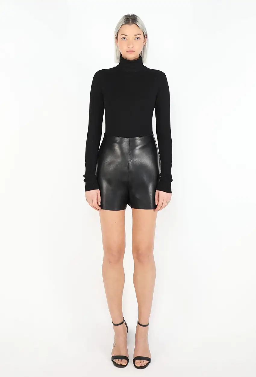 2020 Short Taille Haute en Agneau - Céline