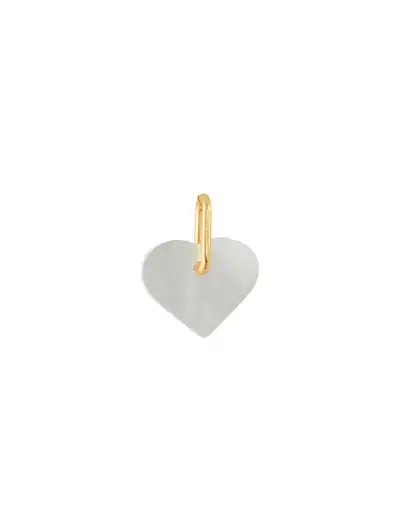 Pearl heart charm - Gold - Pendentifs