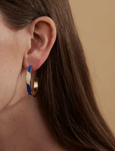Striped Candy Earrings (set of 2 pcs) - Cerceaux