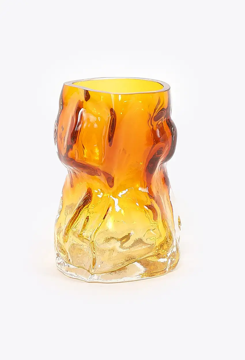 FOS Vase Verre Soufflé Contemporain - Objets et Décoration Vintage