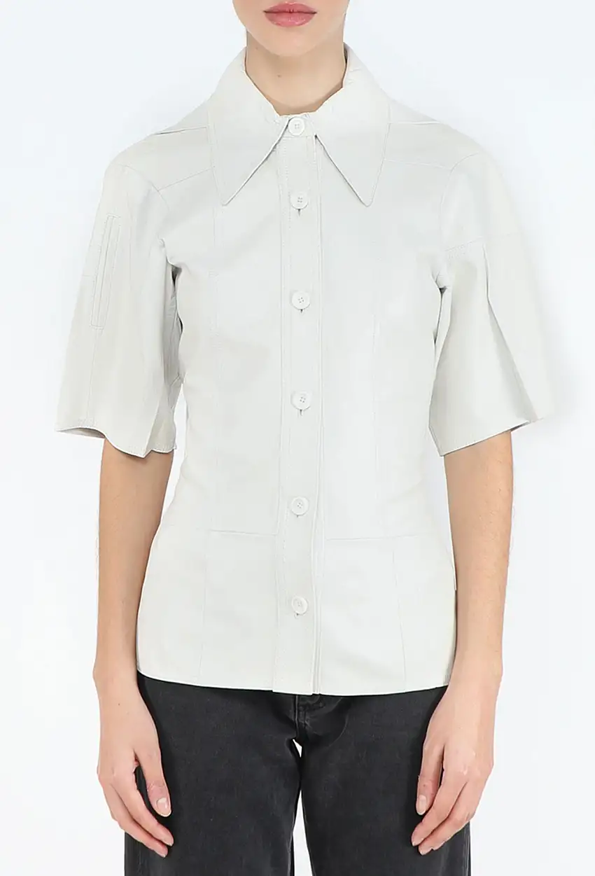 F/W 2017 Chemise en Agneau Ceinturée - Céline