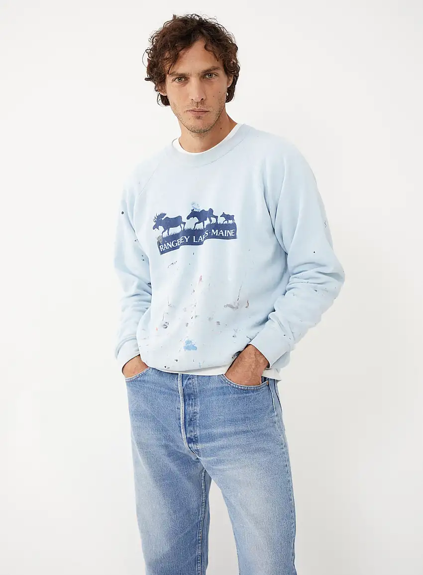 '80s Sweat Col Ras du Cou | Authentique & Vintage