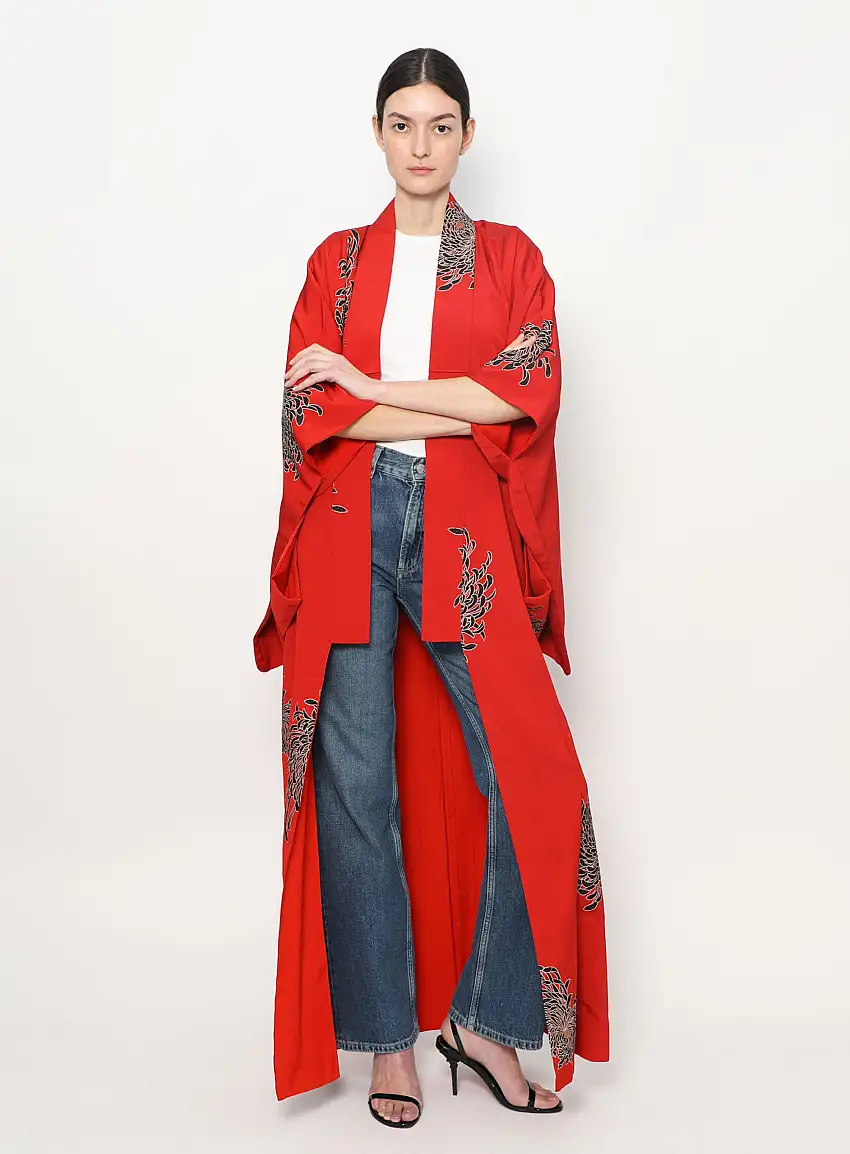 Kimono Japonais Authentique en Soie | Authentique & Vintage