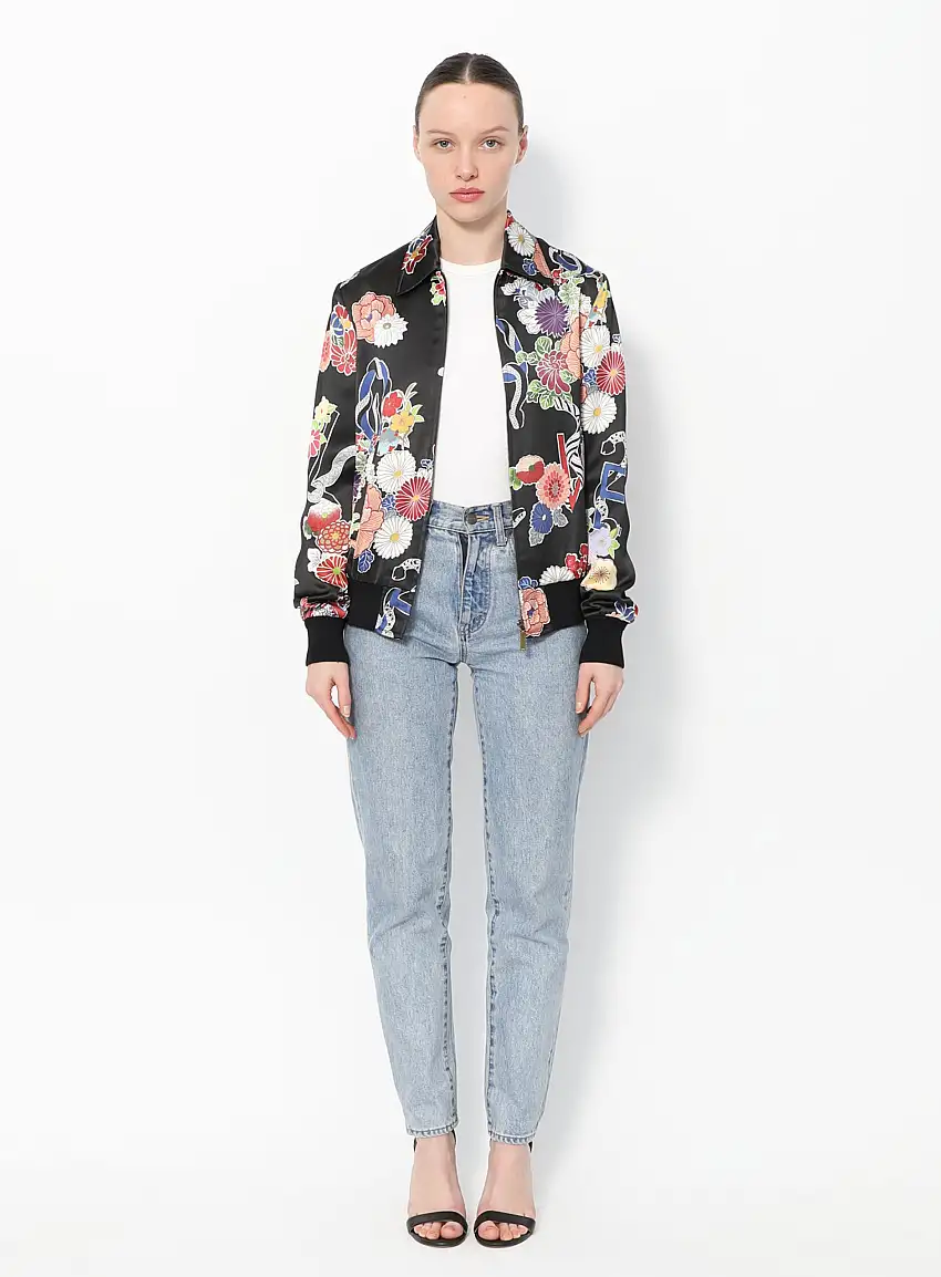 Veste Teddy Imprimé Floral | Authentique & Vintage
