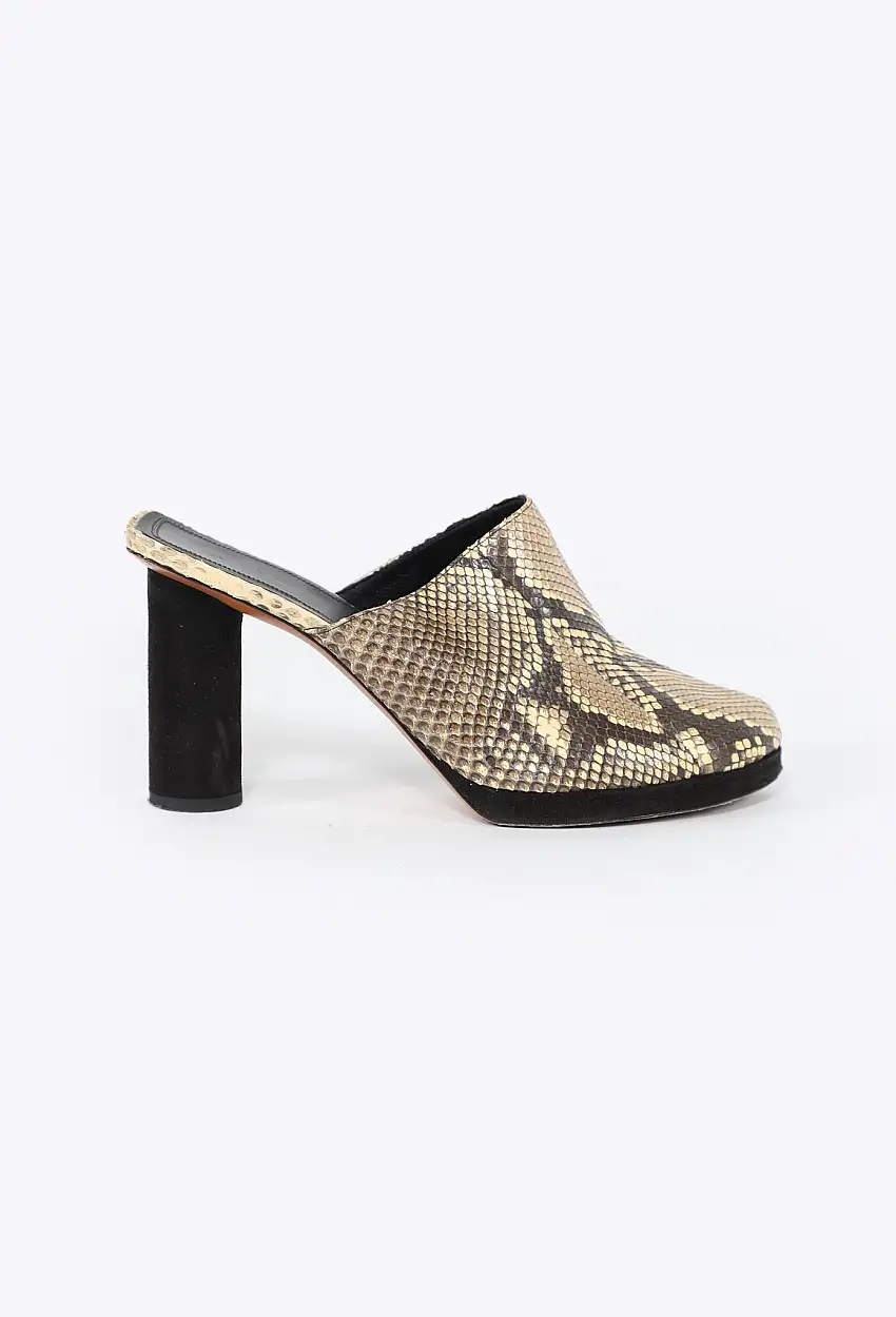2017 Mules en peau de serpent - Céline