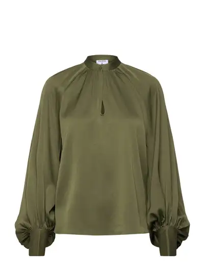 Stand Collar Blouse - Blouses à manches longues
