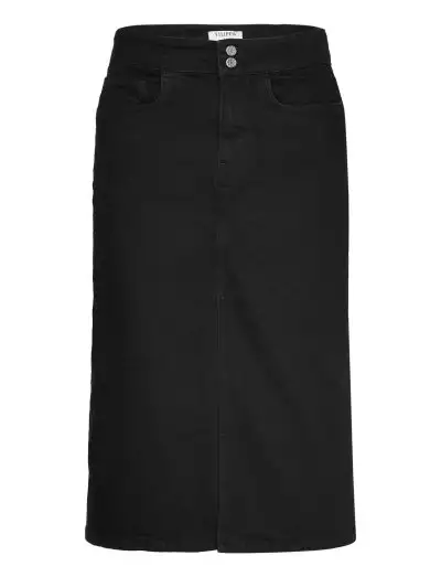 Trucker Jean Skirt - Jupes midi
