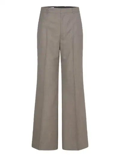 Wool Blend Flare Trousers - Pantalons évasés